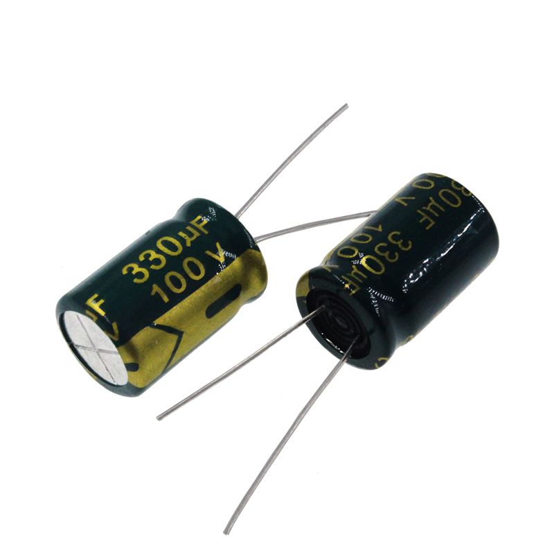 100V330UF 直插铝电解电容 330UF100V 体积13*25MM 100V/330UF