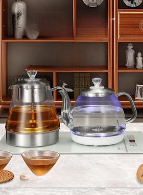 39X24全自动供水电水壶大理石岩桌嵌入式底部抽水玻璃茶炉