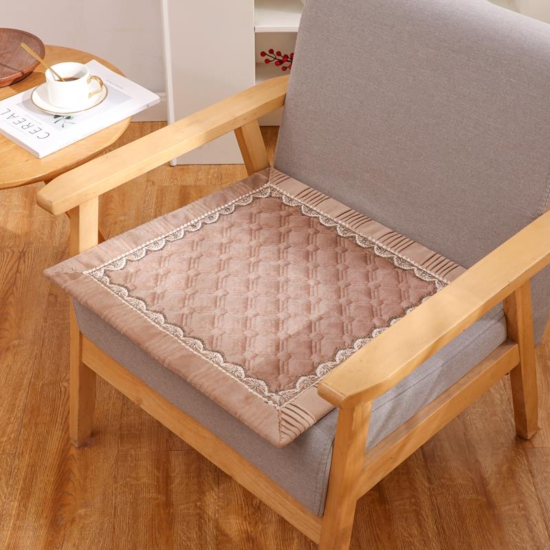 四季荷兰绒彷棉麻防滑坐垫加大办公椅布艺餐椅座垫沙发垫软薄垫子