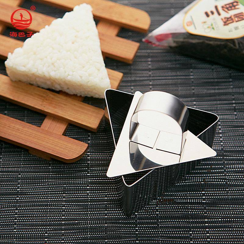 含金属盖三角形模具 烘焙工具模型 三角饭团模具 宝宝寿司饭团模