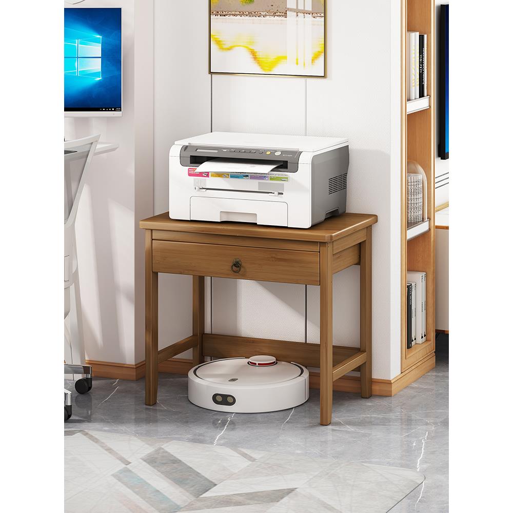 放打印机置物架落地办公室桌下复印机架子小桌子家用客厅收纳柜子