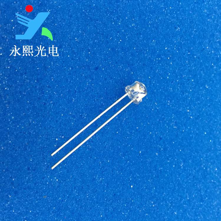 5MM草帽暖白色led发光二极管直插灯珠 直插F5暖白光 白灯