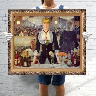 欧式 饰画爱德华马奈音乐会油画餐厅挂画水果静物人物壁画 装