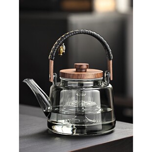 新型加厚蒸煮一体玻璃茶壶电磁炉特种高硼硅耐高温热水锅炉加热防