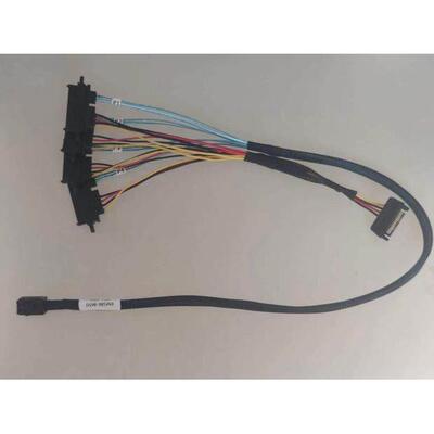 12G阵列卡接SAS硬碟数据线 MiniSAS HD SFF-8643转4*SFF-8482