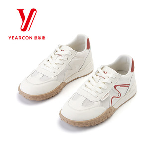 意尔康2025新款女鞋春夏季运动鞋女网面休闲鞋德训鞋透气春季正品