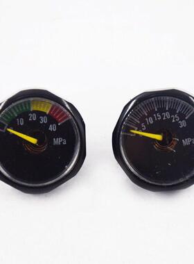 黑色压力表气压表恒压表电镀5 10 30 40MPa直径25mm高压小表