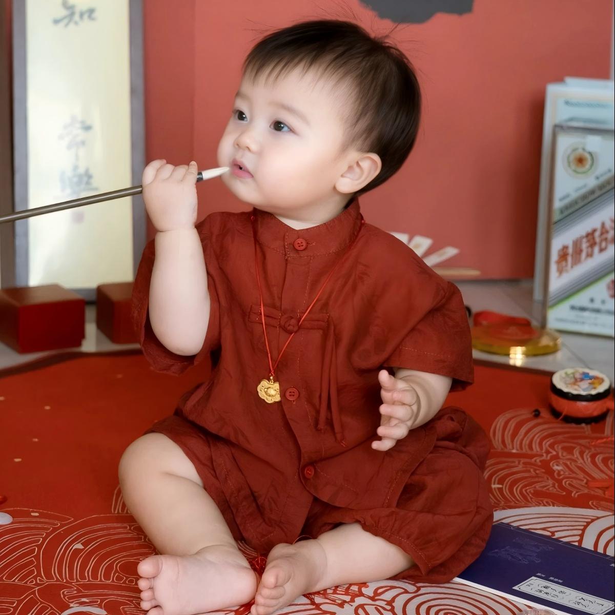 新中式男女童汉服夏季套装
