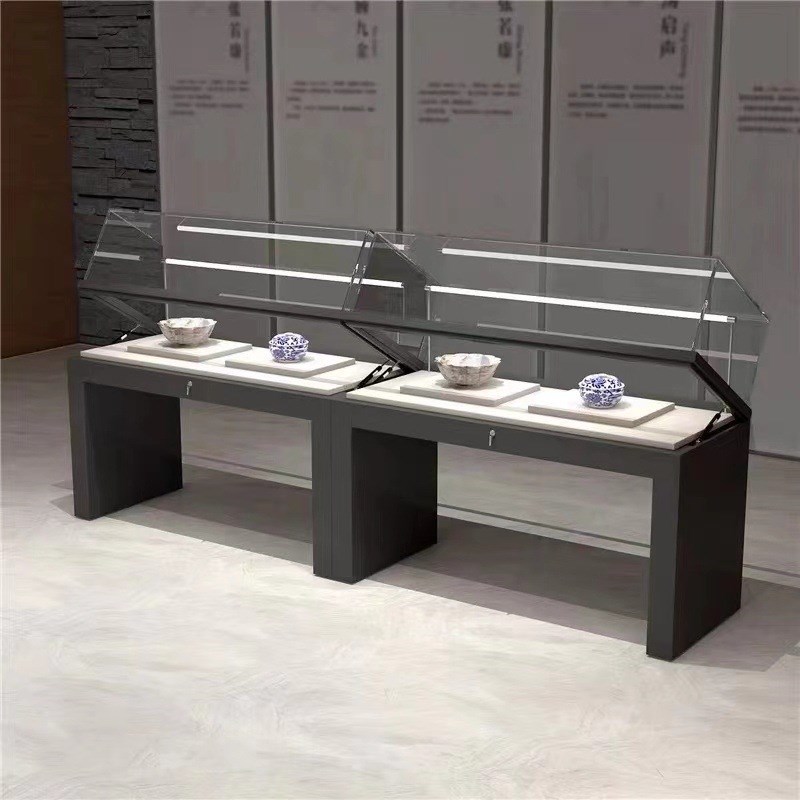 博物馆展示柜台文物收藏古玩玉器玻璃展柜样品产品纪念馆陈列柜台
