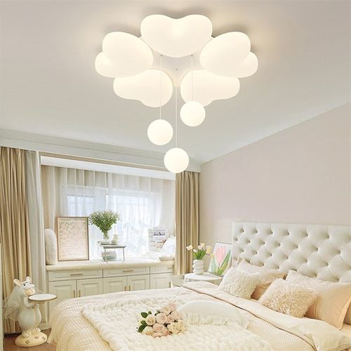法式奶油风主卧室吸顶灯浪漫护眼房间客厅吊灯具现代简约大气中山