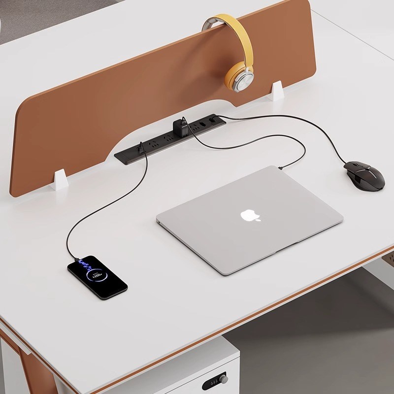 办公桌员工位职员办公室桌椅组合简约现代4人6人位电脑桌屏风卡座