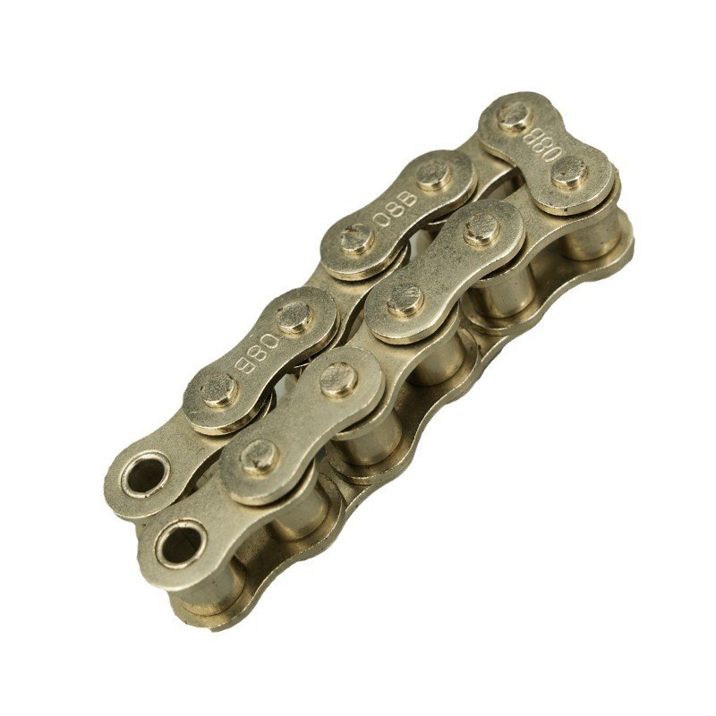 1.5分03C 2分04C镀镍链条表面处理银白色 SP15B 25B 微型工业链条