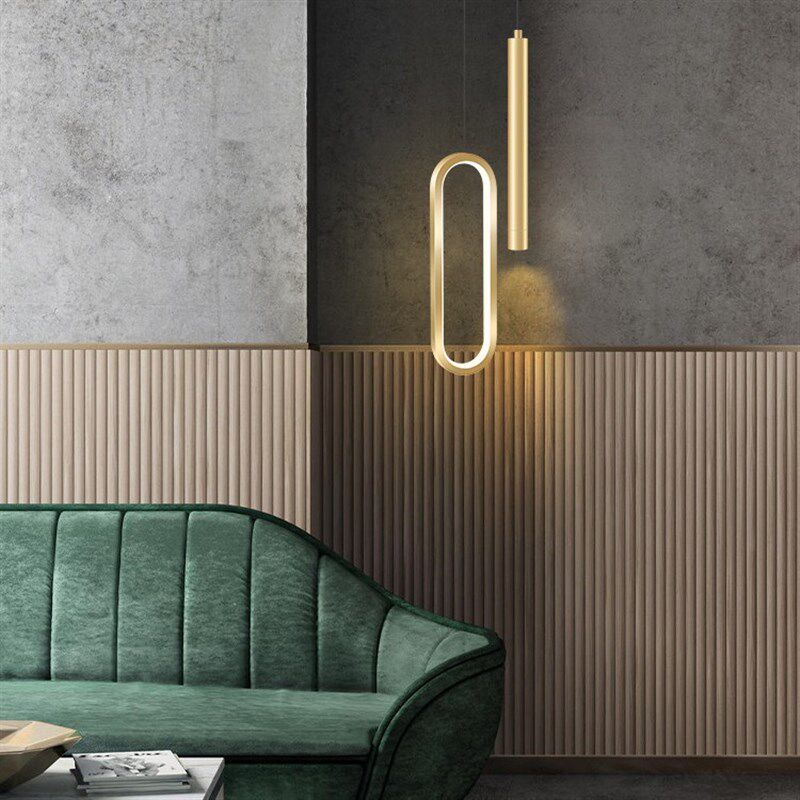 背景墙亚克力长线轻奢现代网红热销极简跨境小吊灯床头灯玄关