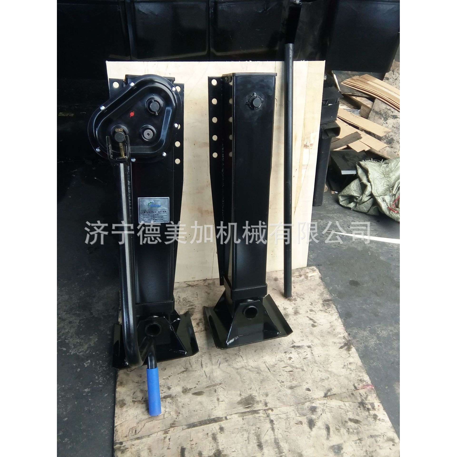 厂家供应半挂车支承装置 16吨28吨外置单动联动支腿 拖车支腿