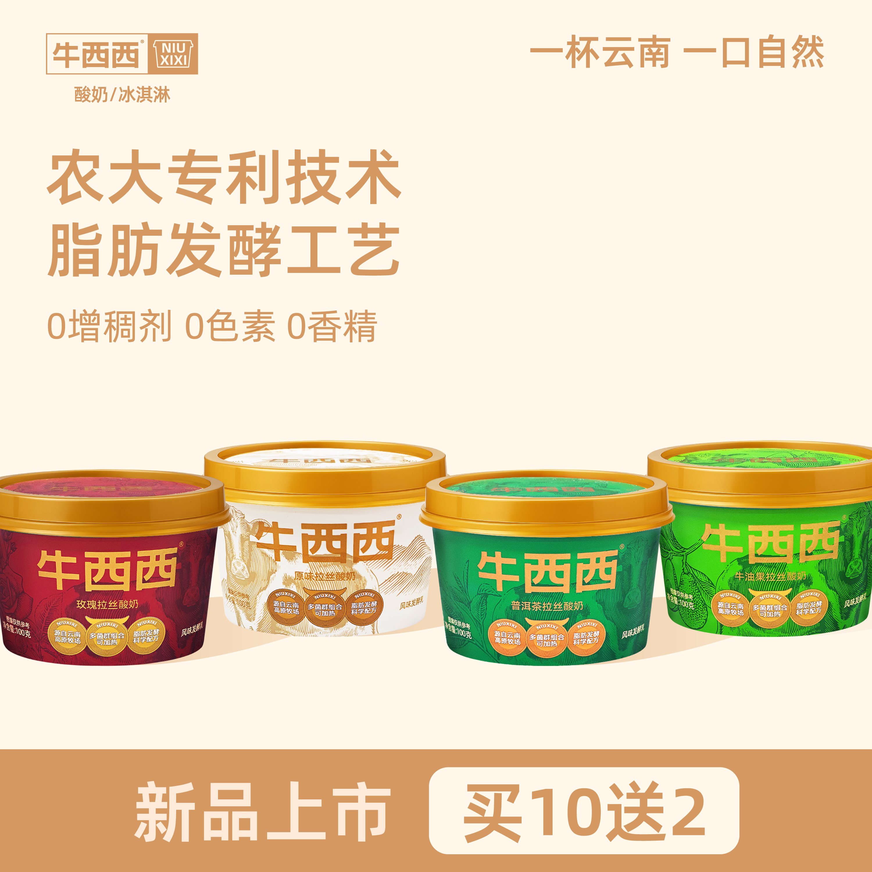 可加热健康酸奶买十盒送两盒
