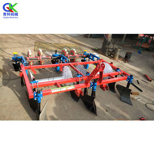 四行玉米花生打孔播种机 大棚谷物施肥起垄机 辣椒铺膜开沟机