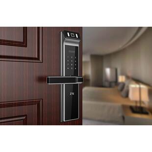 ZTE中兴智能门锁指纹磁卡密码锁HL636防盗门木门入户指纹锁C级锁