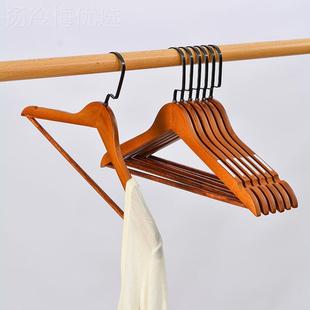 撑子防滑衣撑服装 实木衣架复痕古家用木质衣店挂晾衣服裤 无酒CKZ