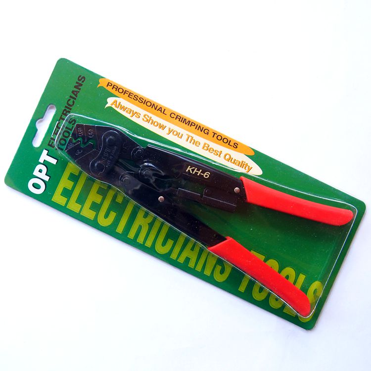 正品台湾OPT棘轮式裸端子压接钳进口压线钳KH-6端子压紧钳0.5-6.0
