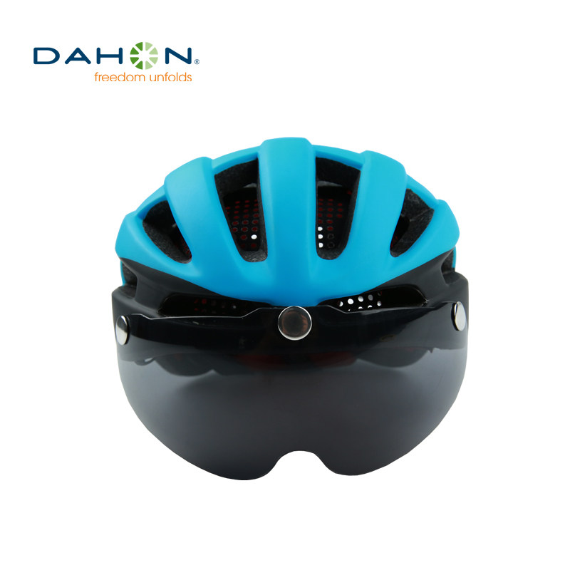 大行自行车头盔山地车夜骑帽子公路车一体头盔单车安全帽骑行装备