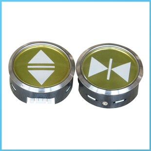 广日日立电梯按钮KAN J081圆形不锈钢轿厢外呼按键A4N92837送字片