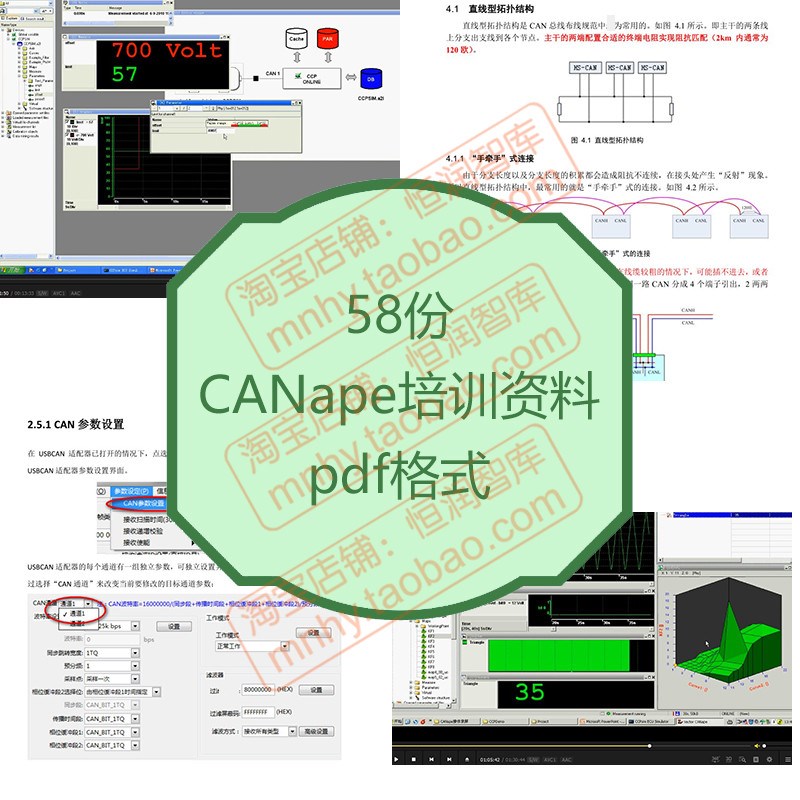 CANape资料CCP协议USBCAN总线测量标定工具设置说明滤波中继布线