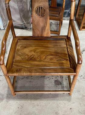 件新南美胡式桃木实木浩然客椅,大板配中,茶桌WWG椅茶椅客厅简约