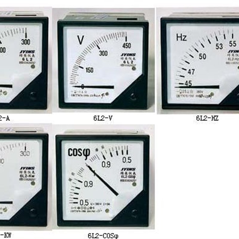 厂家直销 机械式 指针式 频率表 交流频率表 仪表 6L2-HZ 45-55