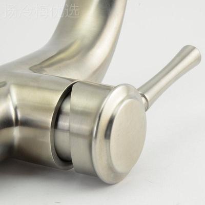 SUS304钢单孔冷热 面盆水龙龙头 洗卫手盆 生间 双水头单孔冷热洗