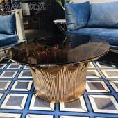 代简钢化现玻NSA璃茶几现货 几20约25新款 轻奢时尚 玻璃茶角几