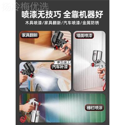 万河漆ZWZ油漆喷气喷机漆罐一喷动体专用乳胶涂料汽车气泵喷漆壶