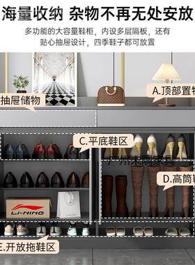 鞋柜TIM柜家用门口室内入户收纳柜进柜门储柜玄关物一体挂衣架子