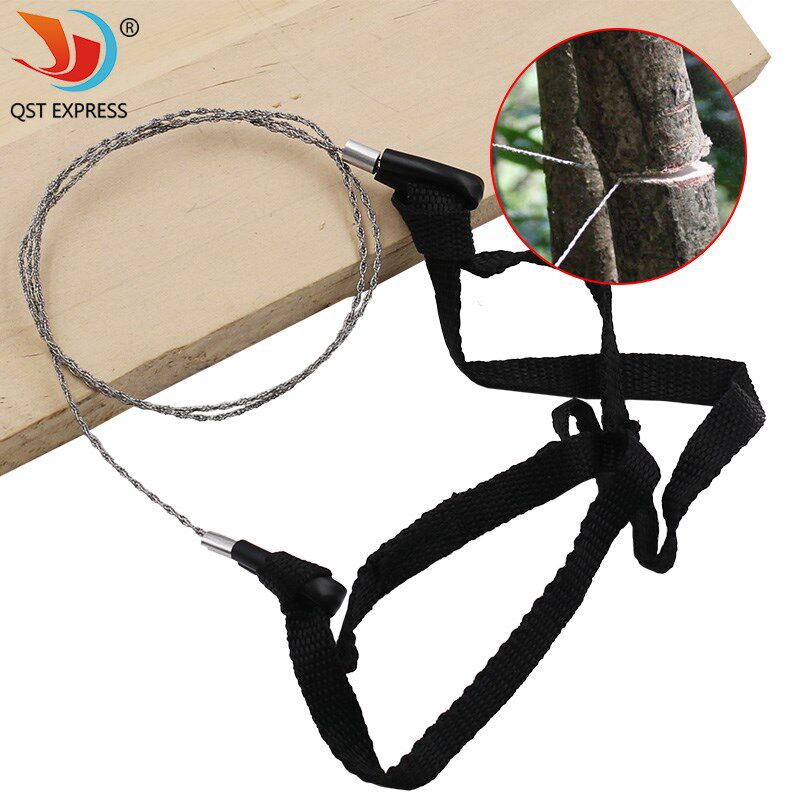 手拉钢丝线锯链锯绳锯锯木锯树野外生存求生用品露营野营户外装备