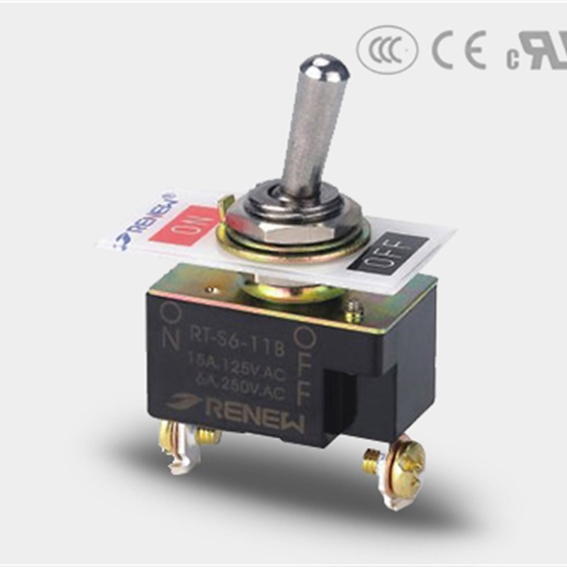 正品RENEW兰鸟 RT-S6-11B 钮子开关 1极1通 2脚 2档 自锁 RT 1021