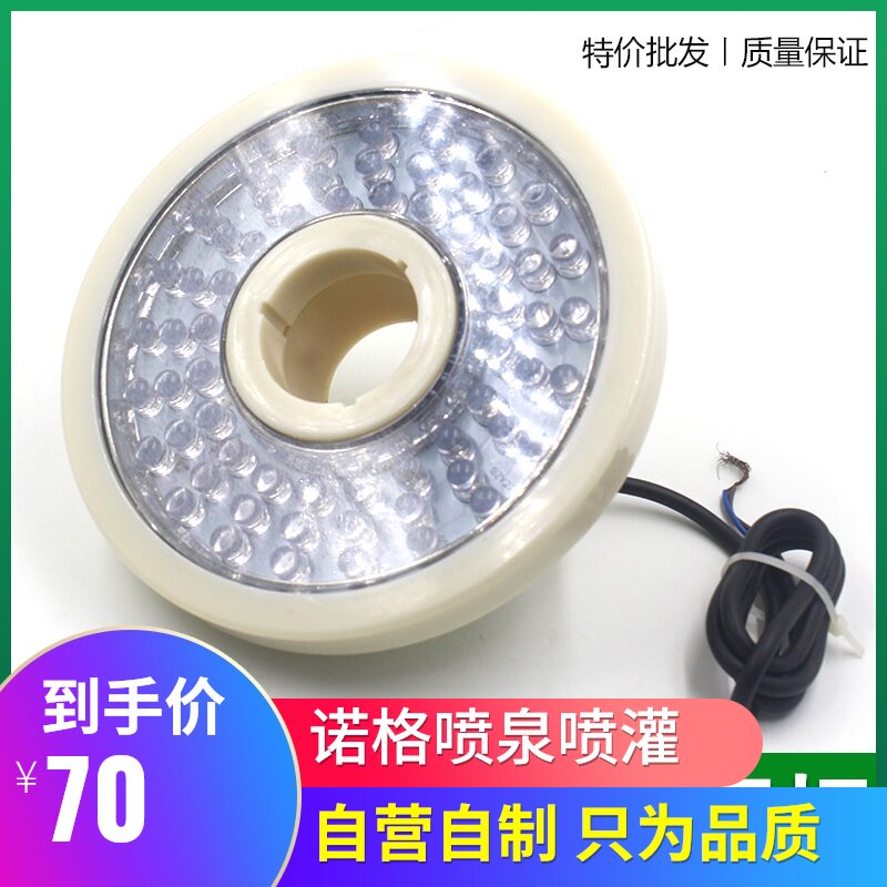 60珠中孔LED水下灯水景灯水底灯鱼池灯喷泉灯中孔灯七彩灯24v220v