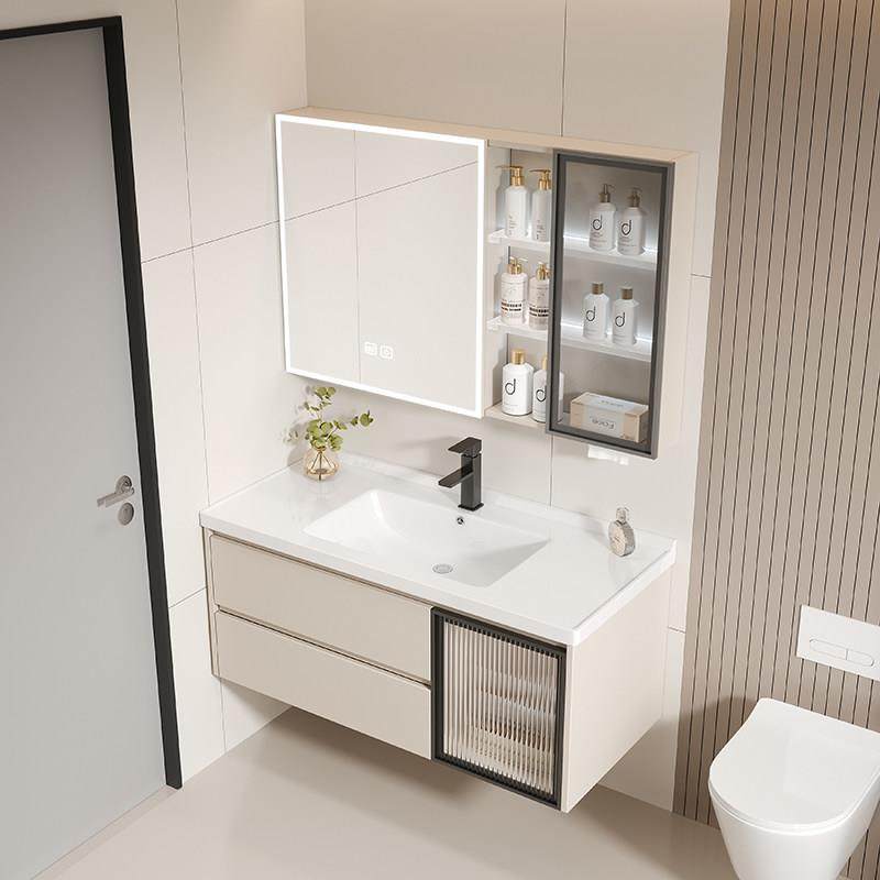 2025新蜂窝铝合金组合浴室柜一体陶瓷盆洗漱台卫生间洗脸洗手柜门,家装主材,浴室柜组合,淘宝优惠券,粉丝福利购,淘宝优惠卷