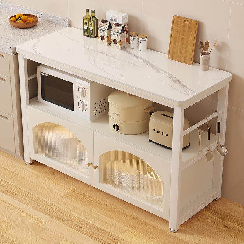 岩板切菜桌厨房落地置物架微波炉烤箱多层收纳储物柜多功能餐边柜,厨房/烹饪用具,厨房置物架/置物柜/角架,淘宝优惠券,粉丝福利购,淘宝优惠卷
