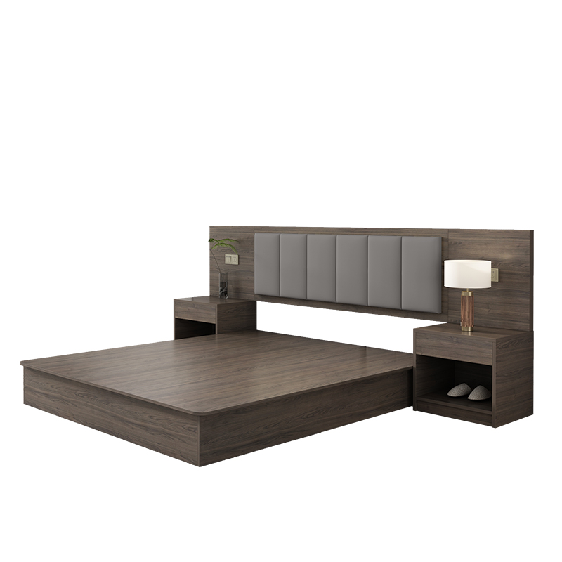 酒店家俱标间全套定制客房公寓民宿大床旅馆双人床全季宾馆专用床