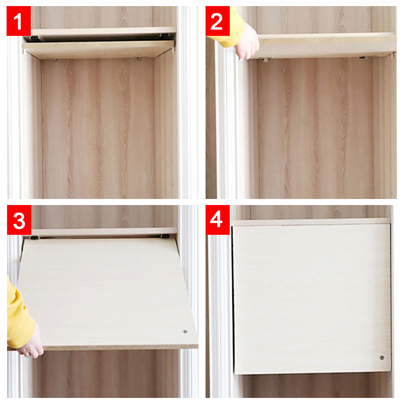 上翻隐藏折叠回旋门轨道橱柜门烤箱门隐形顶装插入式滑轨五金配件