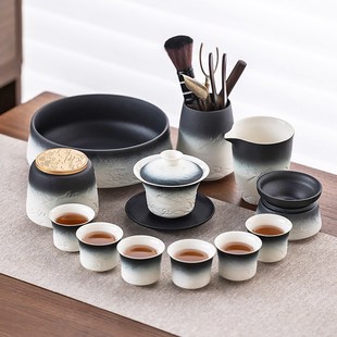 功夫茶具套装 2024新款 家用办公会客盖碗茶壶侧把壶茶杯六君子茶盘