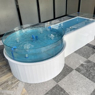 海鲜池商用超市贝类池酒店大闸蟹缸海鲜缸定做虾蟹缸海鲜鱼缸制冷