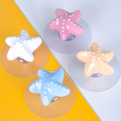 柜门小拉手家具玻璃门吸盘粘贴式陶瓷抽屉橱柜免打孔柜子门把手