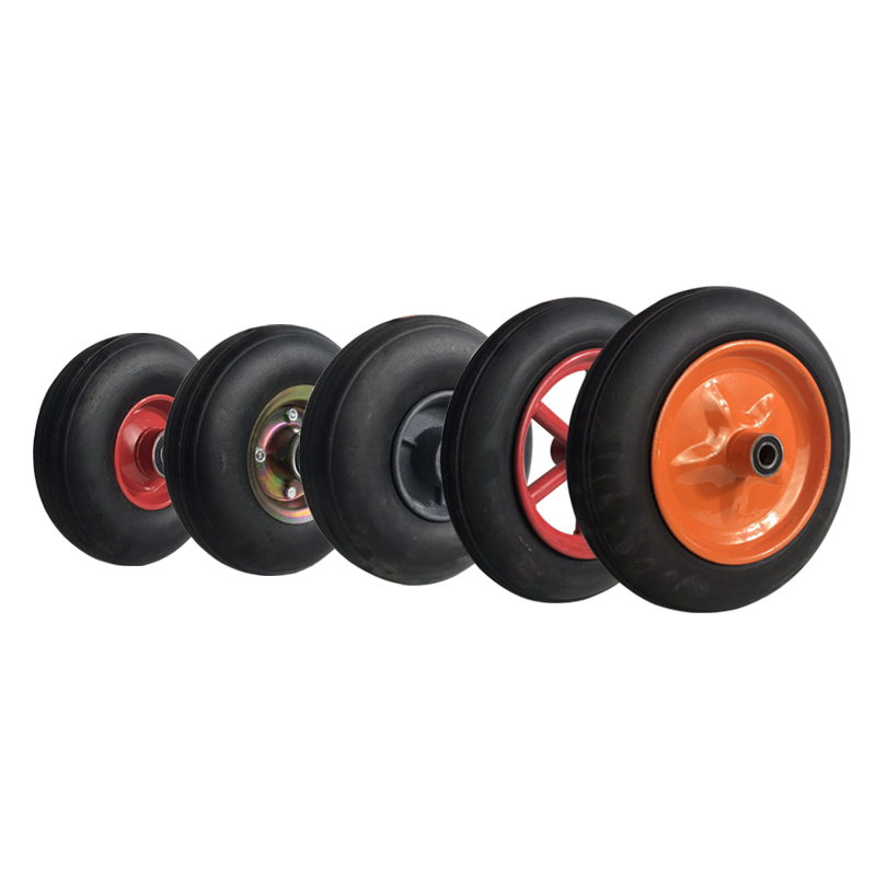 10寸免充气轮胎 350-4实心橡胶轮 300-8老虎车轮 14寸手推车轮子