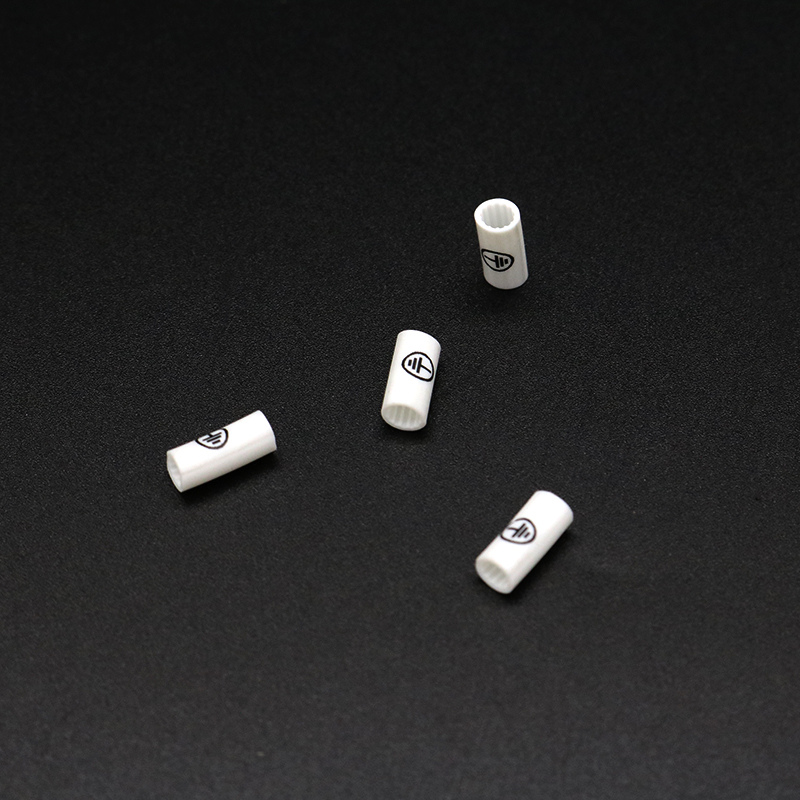 线缆号码管电工零线标识标记电线号套管 白色梅花齿编号管 地线符