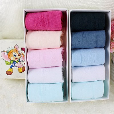 六指鼠儿童袜子宝宝春秋薄款冬季纯棉男童女童白色棉袜3-5-7-9岁