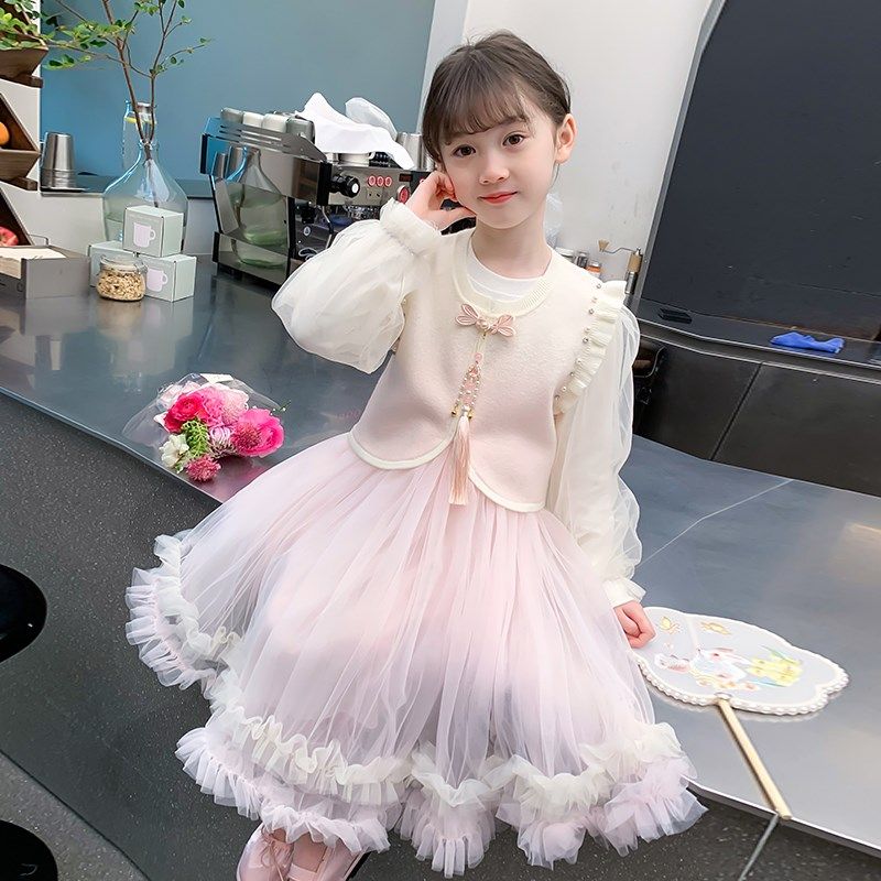 女童汉服连衣裙2024新款春装儿童国风中式公主裙春秋女孩网红裙子,童装/婴儿装/亲子装,汉服,淘宝优惠券,粉丝福利购,淘宝优惠卷
