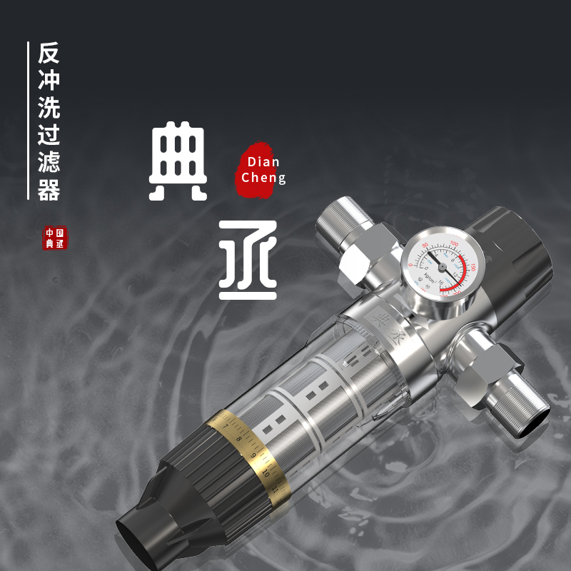 反冲洗前置过滤器净水器除垢全屋自来水家用进水入户管道过滤器
