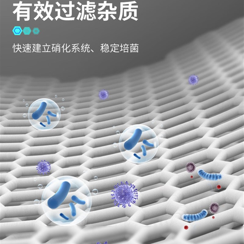 创星滴流盒过滤棉鱼缸高密度海绵加厚净化过滤材料洗不烂生化净水