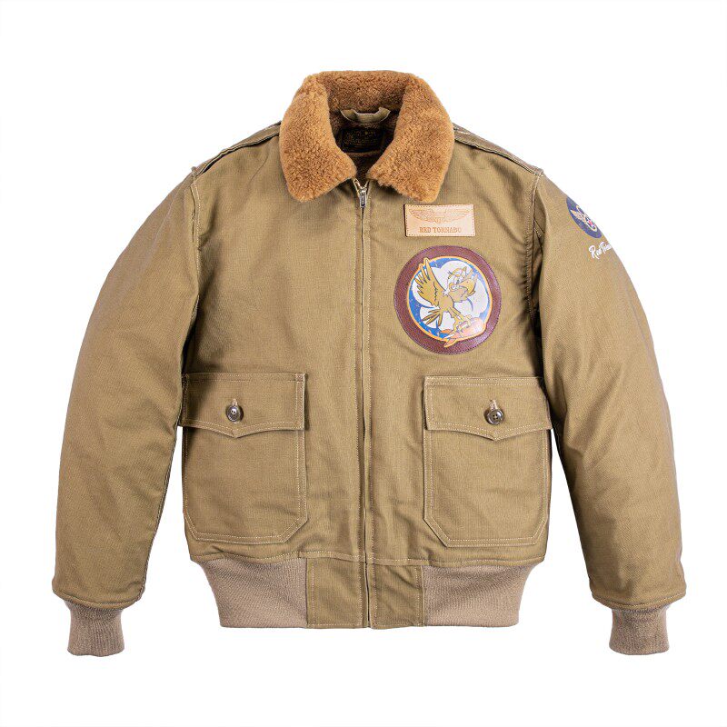 红风 B10二战飞行夹克男军装飞行服男秋冬宽松加厚工装棉服短外套