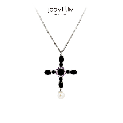 JOOMiLiM茱蜜商场同款唯心主义十字项链S925银饰女小众高级锁骨链